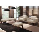 Ver imagem 2 de Recamier Valentin Luxo Madeira Maciça Castellar Móbile Linho Bege Claro