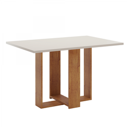 Mesa de Jantar Retangular Holy com 4 Cadeiras Sol Mel/blonde/bege - Casa Giulia - 4