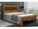Ver imagem 1 de Cama de Casal Pérola de Madeira Maciça Angelim Pedra/tauari - Imbuia