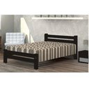 Ver imagem 1 de Cama de Casal Piazza de Madeira Maciça Angelim Pedra/Tauari - Tabaco