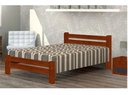 Ver imagem 1 de Cama de Casal Piazza de Madeira Maciça Angelim Pedra/Tauari - Mel