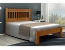 Ver imagem 1 de Cama Queen Size Pérola de Madeira Maciça Angelim Pedra/Tauari - Imbuia