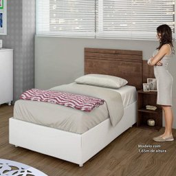 Cabeceira Solteiro com 1 Mesa de Apoio Palma Kaiki Móveis - 4 Cabeceira Solteiro com 1 Mesa de Apoio Palma Kaiki Móveis - 4
