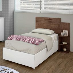 Cabeceira Solteiro com 1 Mesa de Apoio Palma Kaiki Móveis - 1 Cabeceira Solteiro com 1 Mesa de Apoio Palma Kaiki Móveis - 1