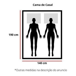 Cama de Casal Robust de Madeira Maciça Angelim Pedra/Tauari - Castanho - 2