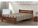 Ver imagem 1 de Cama Queen Size Piazza de Madeira Maciça Angelim Pedra/Tauari - Castanho