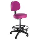 Ver imagem 1 de Cadeira Mocho Secretária Giratório Estética Massagista e Tatuador