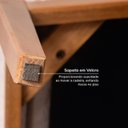 Ver imagem 5 de Kit 6 Cadeiras Sala de Jantar com Braço Pequi CabeCasa MadeiraOriginals Linho Creme/Castanho