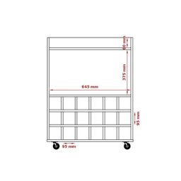 Barzinho Aparador Com Adega Leblon Off White - 3