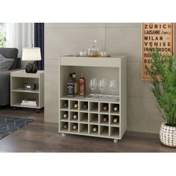 Barzinho Aparador Com Adega Leblon Off White - 1