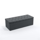Ver imagem 3 de Kit Cabeceira Decorativa Para Cama Box Pegasus e Calçadeira Sagitarius 140 Para Cama de Casal Sued C
