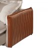 SOFÁ DIOR (2,40M) MOLAS ENSACADAS - TECIDO JOLI (Veludo Premium):Linho Areia - 2