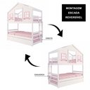Ver imagem 6 de Treliche Infantil Casinha Dos Sonhos com Varanda Madeira Maciça Branco/ Rosa Megamobilia