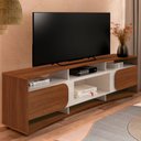 Ver imagem 2 de Rack Bancada para Tv 86 Pol 220 Cm 4502 Cedro Off White Arly