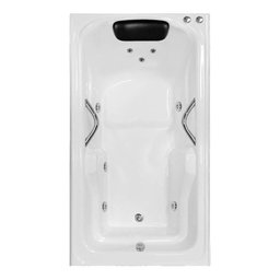 Banheira Retangular Tamarin Completa com Hidro em Acrílico - 220v - 1