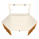 Ver imagem 3 de Camarim Ripado com Led e Espelho Uraí Cinamomo Off White