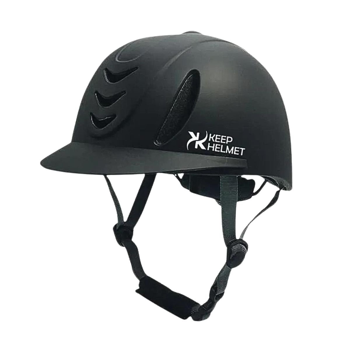 Capacete para Equitação Ajustável Keep Roping Preto - 1