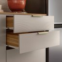 Ver imagem 3 de Kit de Cozinha Compacta Alba com Balcão 120m com Tampo Mdp - Amêndola Touch/ Nude Prime Tx Demóbile