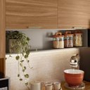 Ver imagem 4 de Kit de Cozinha Compacta Alba com Balcão 120m com Tampo Mdp - Amêndola Touch/ Nude Prime Tx Demóbile