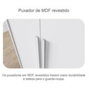 Ver imagem 5 de Guarda Roupa Casal Linea com Espelho e Gaveteiro Milão com Chave Neve - Novo Horizonte