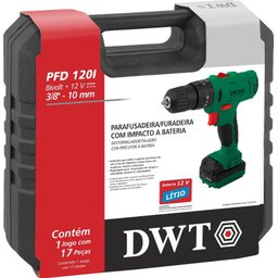 Parafusadeira/Furadeira Bateria 12V Pfd120I Com Imp Dwt - 2