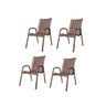 Kit 4 Cadeiras de Junco(Baixa) - Jm Metalúrgica - 1