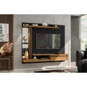 Ver imagem 1 de Painel Suspenso Para Sala De Estar TV até 55 Polegadas Denver Preto/Cinamomo