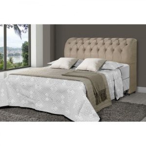Cabeceira Baú Comodino Queen 1,60 Corino