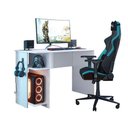 Ver imagem 2 de Mesa de Escritório Gamer MDF 114cm Branco Qmovi