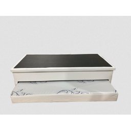 Bicama Box Baú 78x188x46 Solteiro Especial 3 em 1  Corino Branco - 2