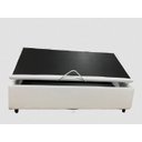 Ver imagem 3 de Bicama Box Baú 78x188x46 Solteiro Especial 3 em 1 Corino Branco