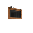 Ver imagem 2 de Painel Safira para Tv até 50 Polegadas Design Moderno e Prateleira Versátil - 3 Cores:cedro