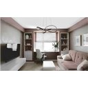 Ver imagem 2 de Lustre Pendente Led Design Moderno Dourado 3000k Trilha - SL Iluminação