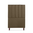 Ver imagem 1 de Cabeceira Estofada Cama Box Solteiro Carla 110cm Linho:marrom