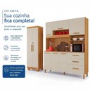 Ver imagem 5 de Kit Armário Multiuso Toronto + Armário de Cozinha Caribe 100% MDF Yescasa