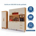 Ver imagem 6 de Kit Armário Multiuso Toronto + Armário de Cozinha Caribe 100% MDF Yescasa
