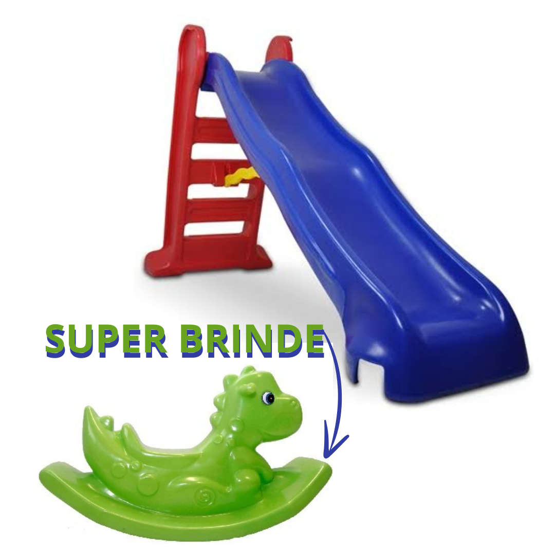 Escorregador Grande Playgroundis Infantil Gangorra Dino