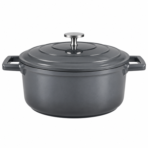 Caçarola One 24cm 4,6L Chumbo Interior Preto Jomafe