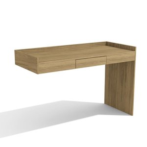 Mesa Escrivaninha de Canto 1,26m 1 Gaveta Versa L567 Kappesberg Itapuã