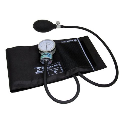 Aparelho de Pressão Fecho de Contato Nylon Ad Preto P.a.med