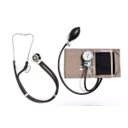 Ver imagem 1 de Aparelho Pressão Adulto Nylon Fecho de Contato Cinza + Estetoscópio Rappaport P.a. Med