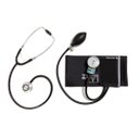 Ver imagem 1 de Aparelho Pressão Adulto Nylon Fecho de Contato Preto + Estetoscópio Adulto Duosson P.a. Med