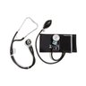 Aparelho Pressão Adulto Nylon Fecho de Contato Preto + Estetoscópio Rappaport P.a. Med - 1