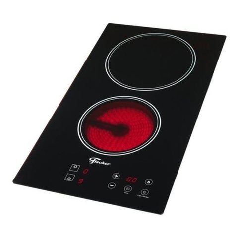 Fogão Elétrico Touch Cooktop 2 Bocas Ideal Studio Fischer