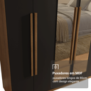 Ver imagem 7 de Guarda-roupa Casal 6 Portas Batentes com Espelho Venus Madesa