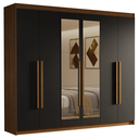 Ver imagem 3 de Guarda-roupa Casal 6 Portas Batentes com Espelho Venus Madesa