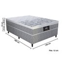 Ver imagem 4 de Cama Box Casal Gazin New York HF Molas Ensacadas Soft Pillow 138x69