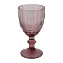Ver imagem 2 de Jogo de 6 Taças Marsala Rosa Vidro para Vinho Água Drinks - 17x8,8cm