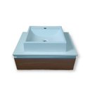 Ver imagem 2 de Gabinete Armário Suspenso Banheiro Com Cuba/pia Montado