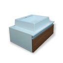 Ver imagem 1 de Gabinete Armário Suspenso Banheiro Com Cuba/pia Montado